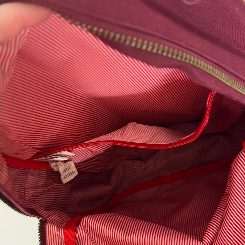 Herschel Supply Company Backpack Maroon and Gray Gold Tone Zipper